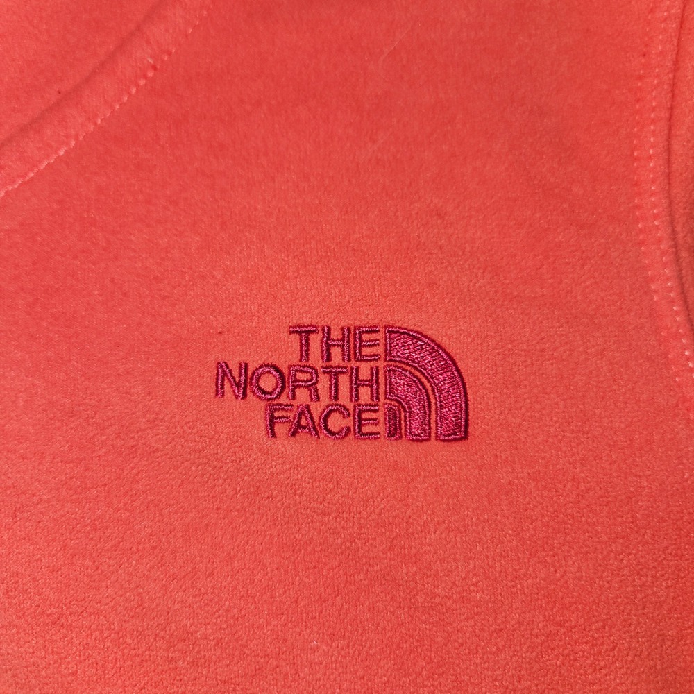 The North Face Osito Full Zip Fleece Jacket Coral Orange Sz S/P - Picture 3 of 11